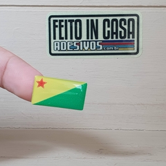 Adesivo Resinado Tarjeta Placa Bandeira Acre
