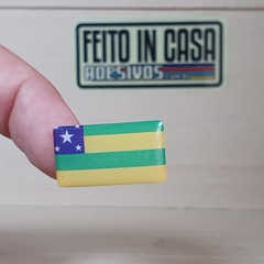 Adesivo Resinado Tarjeta Placa Bandeira Sergipe