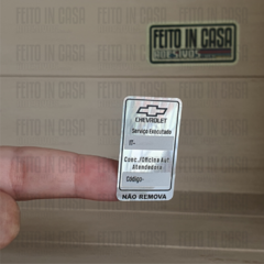 Adesivo Chevrolet Não Remova - Serviço Executado