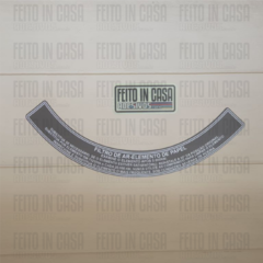 Adesivo Tampa Filtro de Ar Opala Caravan Branco