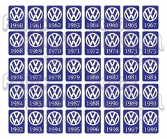 Adesivo Ano 1967 Volkswagen