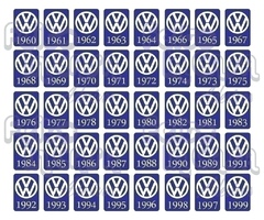 Adesivo Ano 1985 Volkswagen
