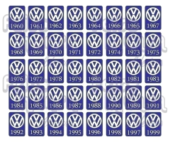 Adesivo Interno Ano 1978 Volkswagen