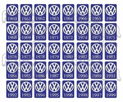 Adesivo Ano 1968 Volkswagen