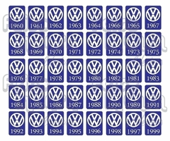 Adesivo Ano 1969 Volkswagen