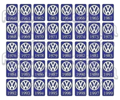 Adesivo Ano 1989 Volkswagen