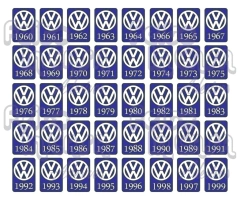 Adesivo Interno Ano 1987 Volkswagen