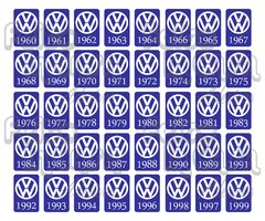 Adesivo Ano 1960 Volkswagen
