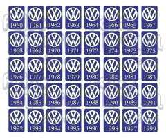 Adesivo Ano 1971 Volkswagen
