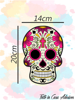 Adesivo Caveira Mexicana 20cm