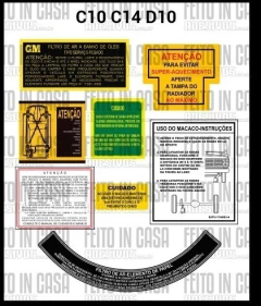 Kit Adesivos Chevrolet C10 C14 D10