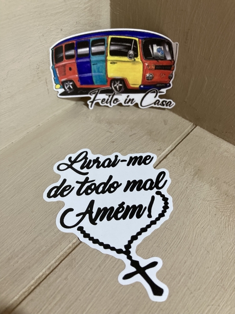 Adesivo Livrai-me de Todo Mal Amém - comprar online