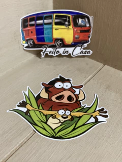 Adesivo Timão e Pumba - comprar online