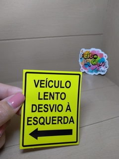 Adesivo Veículo lento