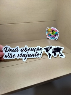 Adesivo Deus abençoe esse viajante