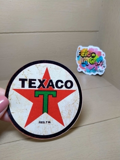 Adesivo Texaco envelhecido