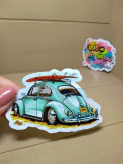 Adesivo Fusca na Praia