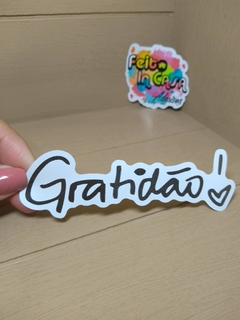 Adesivo Gratidão