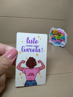Adesivo Lute como uma garota