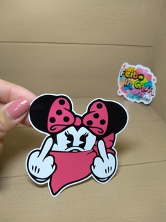 Adesivo Minnie dedo do meio
