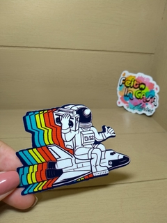 Adesivo Astronauta colorido