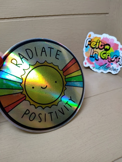 Adesivo Holográfico Radiate Positivity