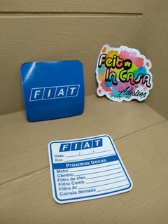 Adesivo Troca de Óleo Fiat