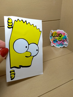 Adesivo em Recorte Bart Simpson contorno preto