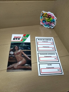 Cartão Modelos de época Troca de óleo Castrol GTX Modelo 2
