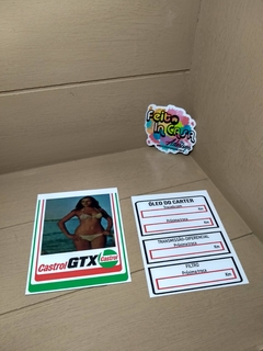 Cartão Modelos de época Troca de óleo Castrol GTX Modelo 3