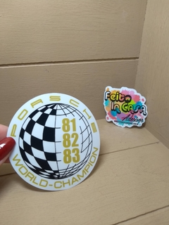 Adesivo Interno Porsche World Champion 81,82,83