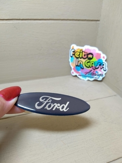 Adesivo Resinado Ford Cromado e Preto