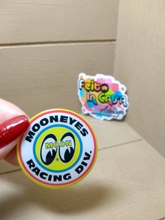 Adesivo Resinado Moon Racing