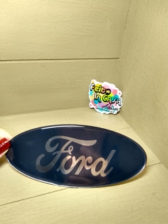 Adesivo Resinado Ford Cromado e Preto - comprar online