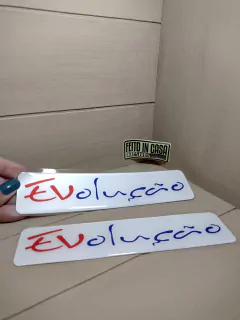Par de Adesivos Caminhão Scania Evolução Resinado