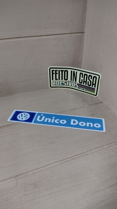 Adesivo Interno Concessionária Volkswagen Único Dono