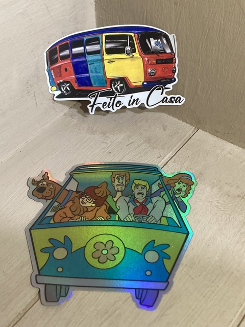 Adesivo Holográfico Van Scooby Doo