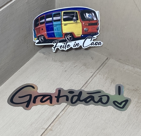 Adesivo Holográfico Gratidão