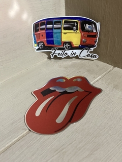 Adesivo Cromado Rolling Stones