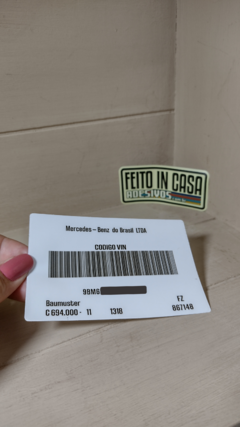 Adesivo Personalizado Chassi Mercedes Benz Caminhão