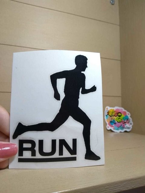 Adesivo em recorte Corrida Homem Run