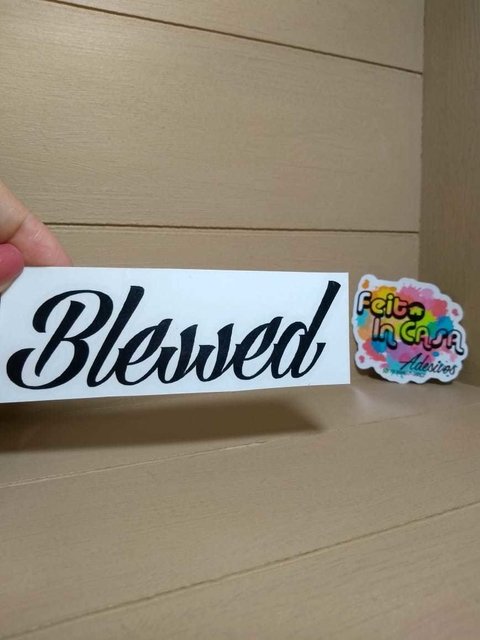 Adesivo em Recorte Blessed