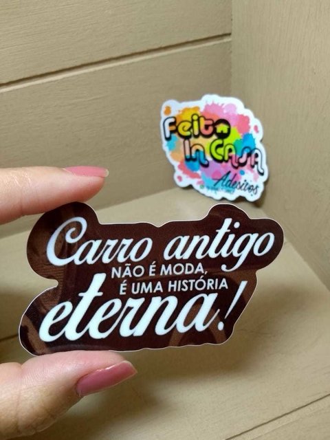 Adesivo Interno Carro antigo não é moda