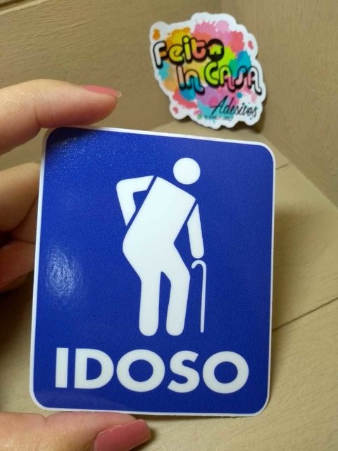 Adesivo Interno Idoso