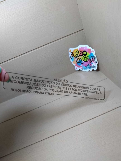 Adesivo Correta Manutenção