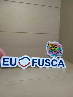 Adesivo Eu amo fusca
