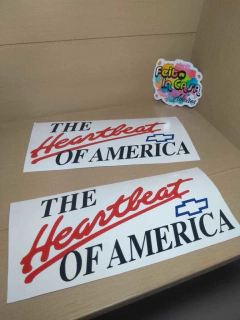 Adesivo em Recorte The Heartbeat of America