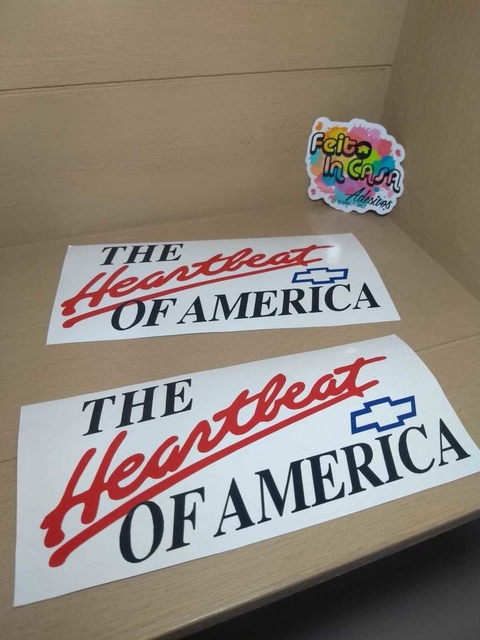 Adesivo em Recorte The Heartbeat of America