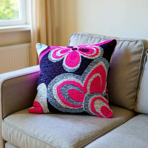 FUNDA FLOWER POWER FUCSIA 40 X 40 - buy online