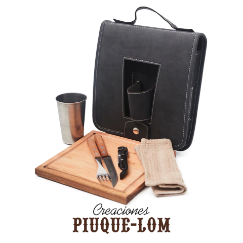 PORTA TABLITA ASADO X1 CALADO NEGRO